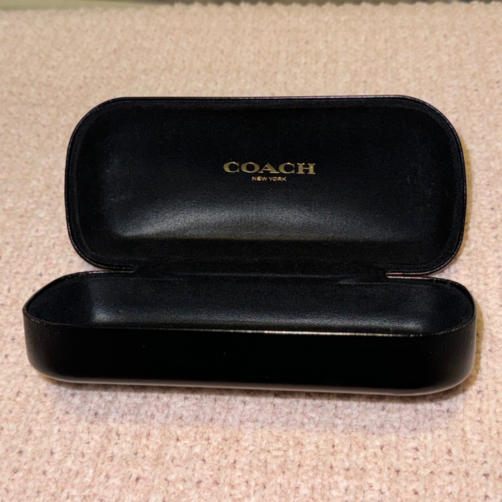 Coach | Black Hard Eye Glass Case